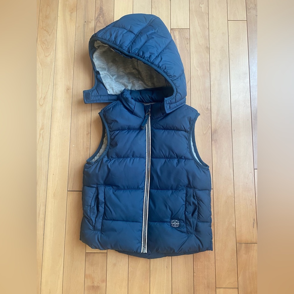 H&M hooded jacket vest 3-4 yr